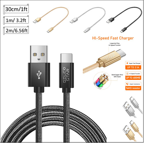 Usb braided sync fast - braided, 3a